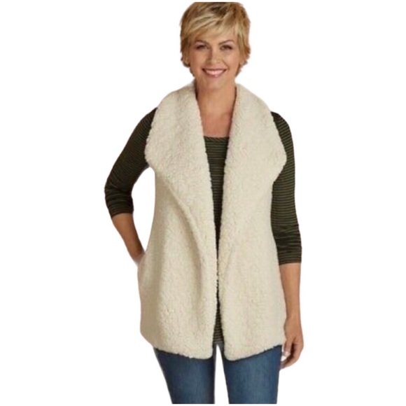soft surroundings faux fur vest